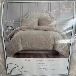 Charisma Cream Luxury Comforter Set King